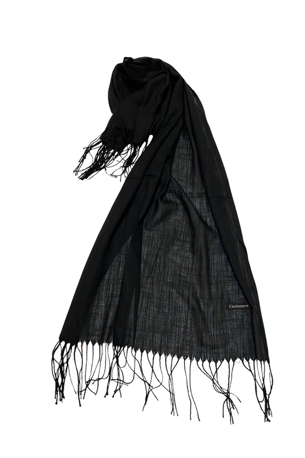 Black Turkish Lawn Hijab/Scarf
